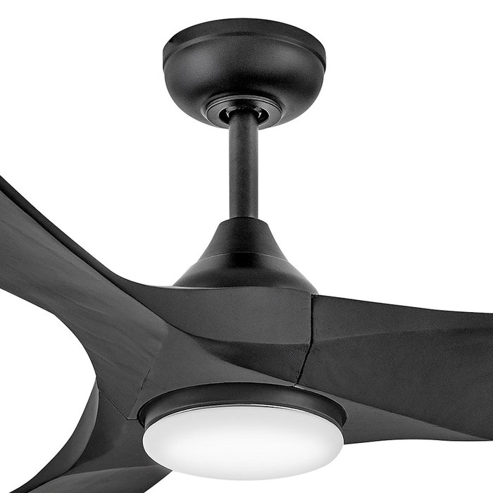 Hinkley Fan Swell Illuminated 56" LED Smart Fan, Black/Black