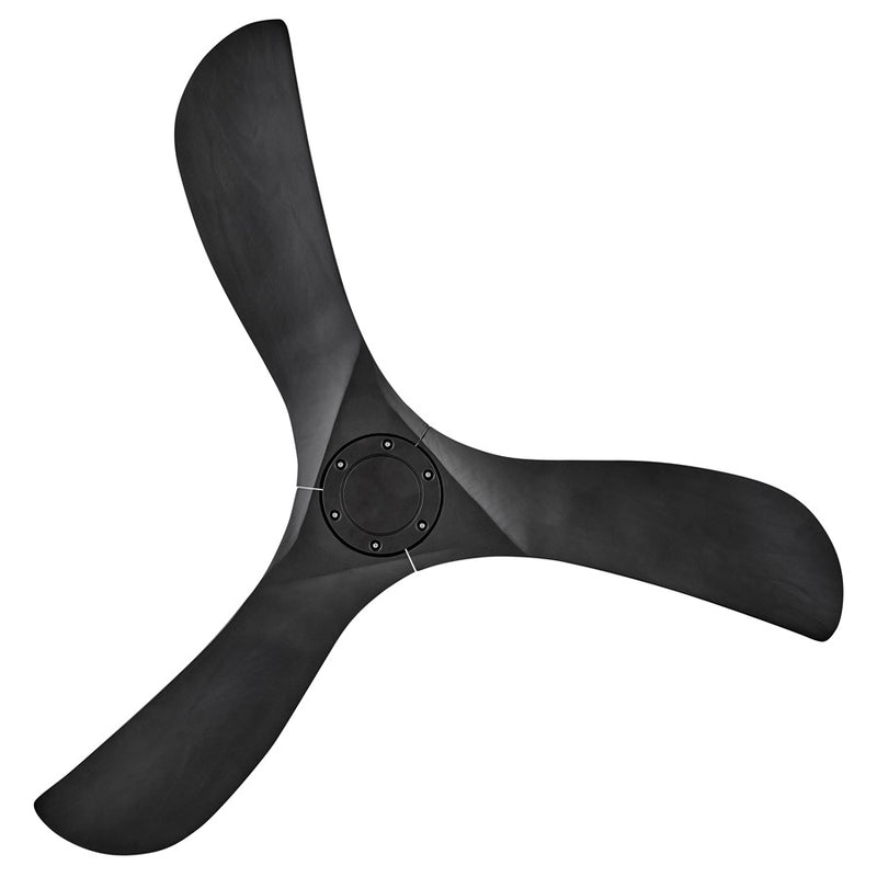 Hinkley Swell Illuminated 56in LED Smart Ceiling Fan | Modern Matte Black Steel and White Glass | Covered Patio & Indoor Living | 56 | Model 903856FBB-LDD