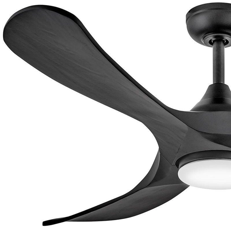 Hinkley Fan Swell Illuminated 56" LED Smart Fan, Black/Black
