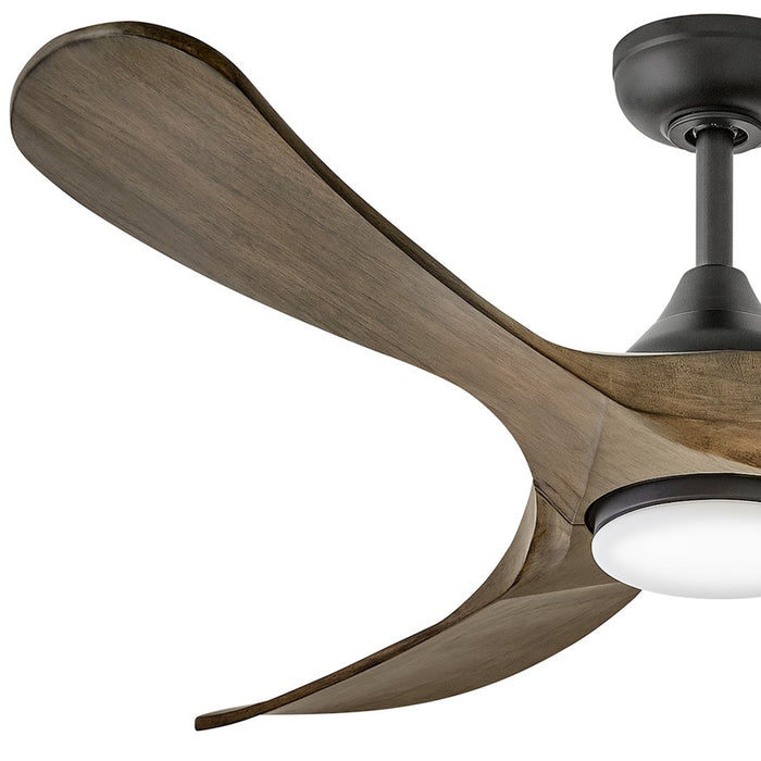 Hinkley Fan Swell Illuminated 56" LED Smart Fan, Black/Driftwood