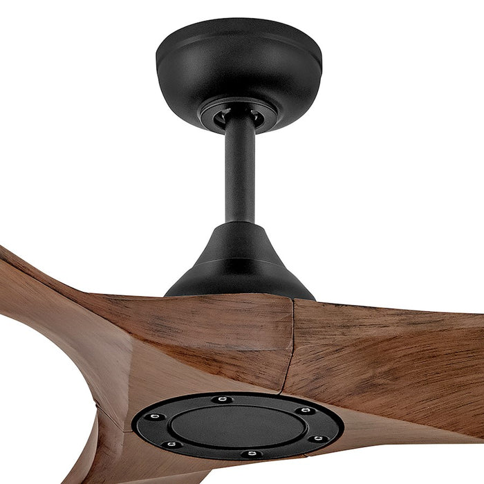 Hinkley Fan Swell Illuminated 56" LED Smart Fan, Black/Walnut