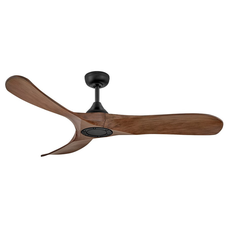 Hinkley Fan Swell Illuminated 56" LED Smart Fan, Black/Walnut