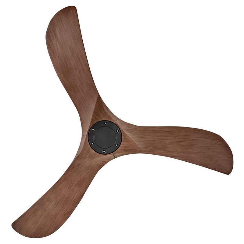 Hinkley Fan Swell Illuminated 56" LED Smart Fan, Black/Walnut