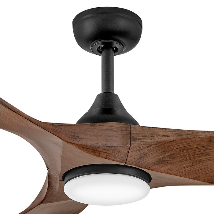 Hinkley Fan Swell Illuminated 56" LED Smart Fan, Black/Walnut