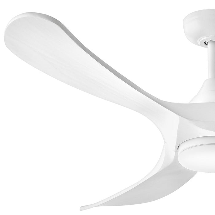 Hinkley Fan Swell Illuminated 56" LED Smart Fan, White/White