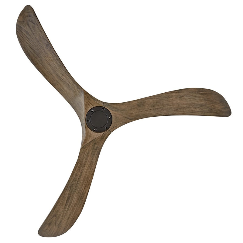 Hinkley Fan Swell Illuminated 72" LED Smart Fan, Black/Driftwood