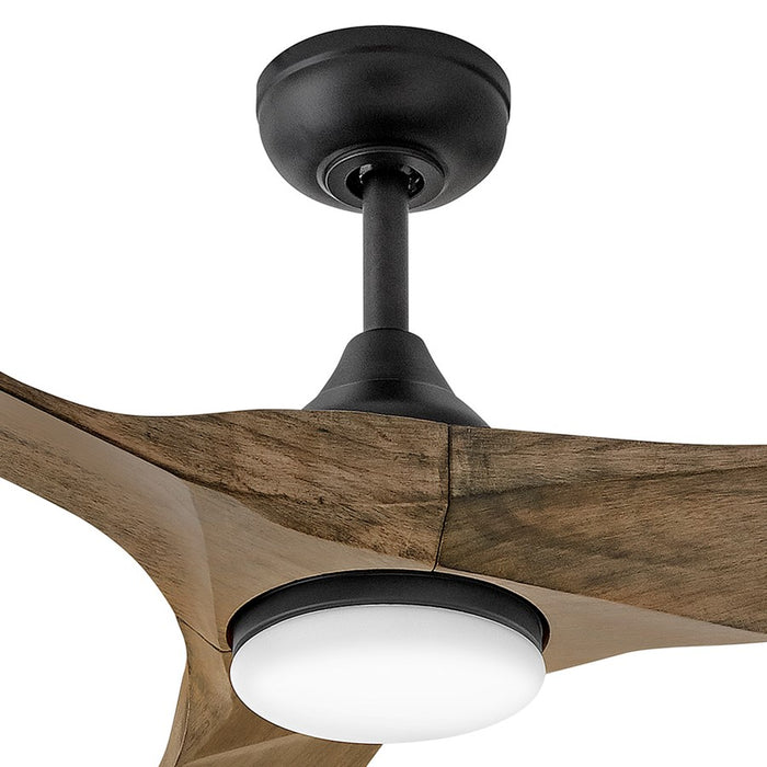 Hinkley Fan Swell Illuminated 72" LED Smart Fan, Black/Driftwood