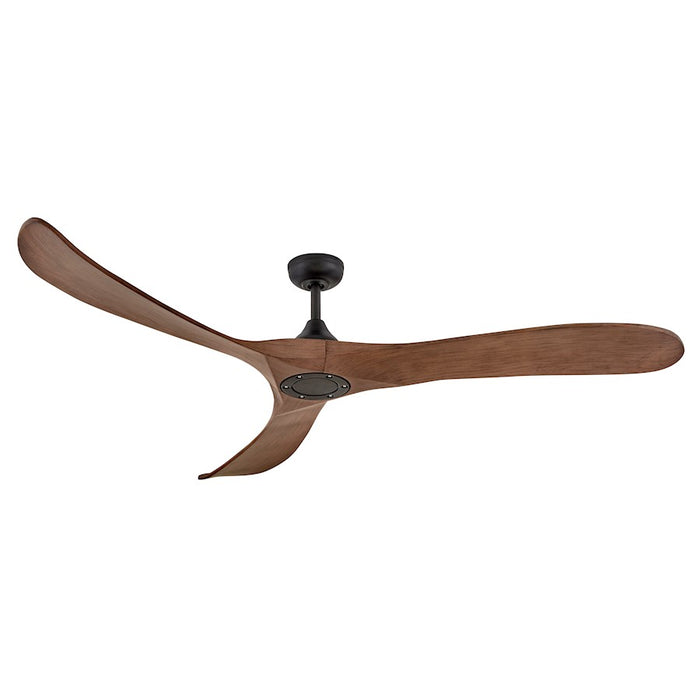 Hinkley Fan Swell Illuminated 72" LED Smart Fan, Black/Walnut