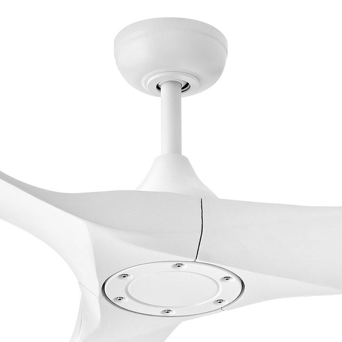 Hinkley Fan Swell Illuminated 72" LED Smart Fan, White/White