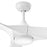 Hinkley Fan Swell Illuminated 72" LED Smart Fan, White/White