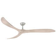 Hinkley Fan Swell 80" Smart Fan, Brushed Nickel/Bleached Ashwood - 903880FBN-NDD