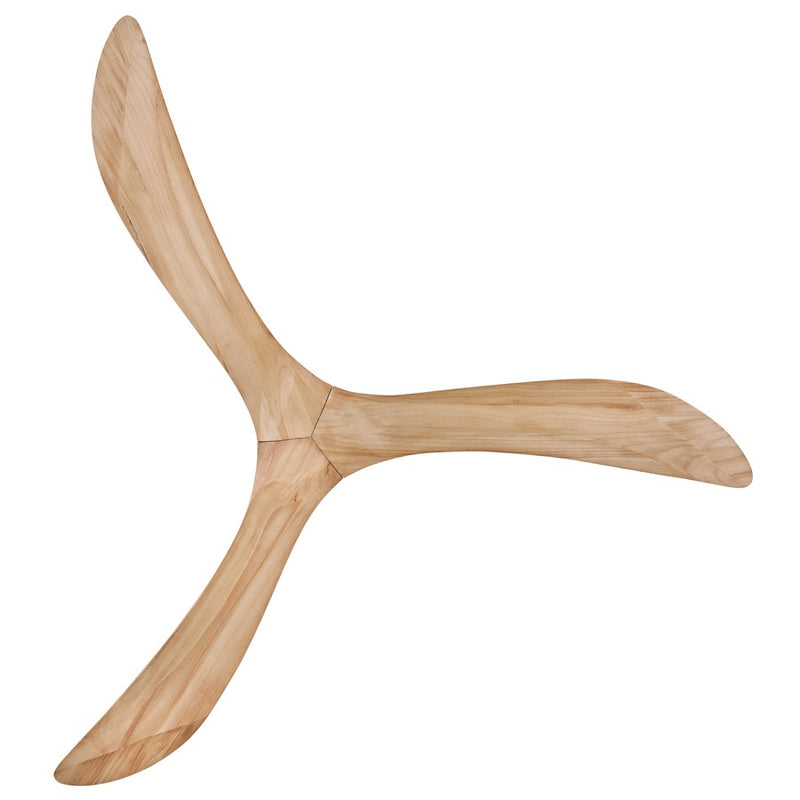 Hinkley Swell 80in Smart Ceiling Fan | Modern Heritage Brass Steel and Natural Wood Blades | Covered Patio & Indoor Living | 80 x 80 | Model 903880FHB-NDD