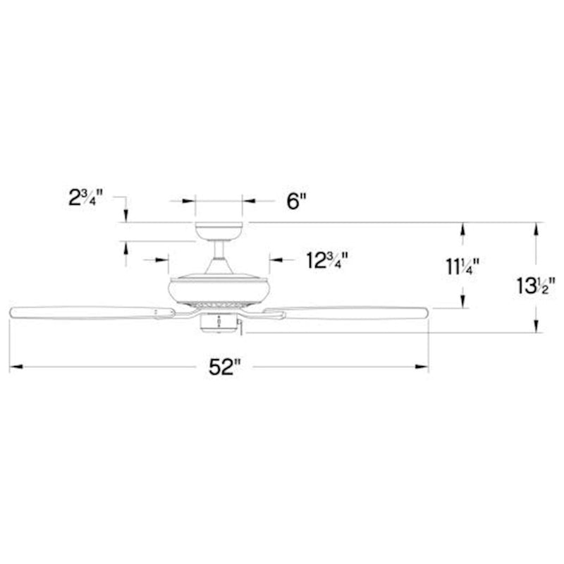 Hinkley Highland Wet 52in Ceiling Fan | Transitional Chalk White Steel and Weathered Wood Composite Blades | Indoor & Covered | Model 904152FCW-NWA