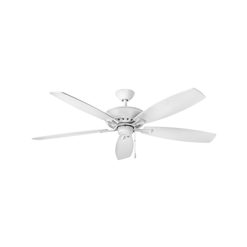 Hinkley Highland 60in Ceiling Fan | Transitional Chalk White Steel and Weathered Wood Blades | Indoor Living Room & Bedroom | 60 x | Model 904160FCW-NIA