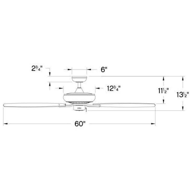 Hinkley Highland 60in Ceiling Fan | Transitional Chalk White Steel and Weathered Wood Blades | Indoor Living Room & Bedroom | 60 x | Model 904160FCW-NIA