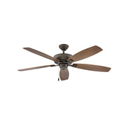 Hinkley Highland Wet 60in Ceiling Fan | Transitional Metallic Matte Bronze Steel and Composite Blades | Indoor & Covered Outdoor | Model 904160FMM-NWA