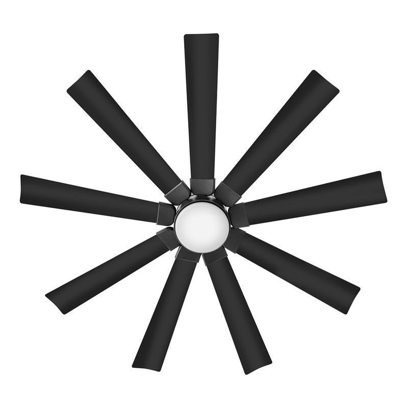 Hinkley Fan Turbine 60" LED Smart Fan, Matte Black/Matte Black