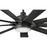 Hinkley Fan Turbine 60" LED Smart Fan, Matte Black/Matte Black