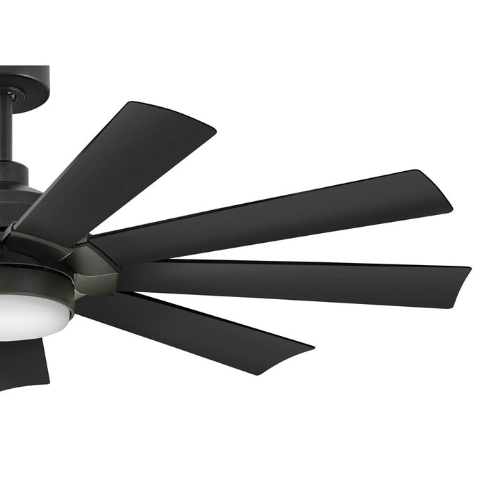Hinkley Fan Turbine 60" LED Smart Fan, Matte Black/Matte Black