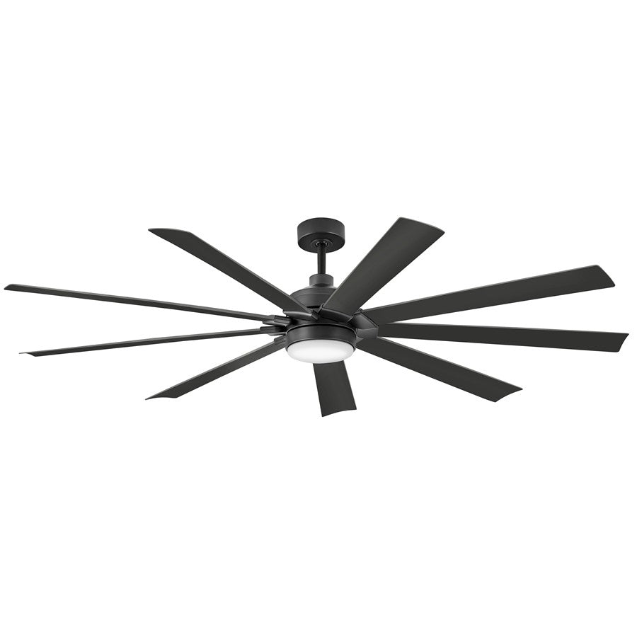 Hinkley Fan Turbine 80" LED Smart Fan, Matte Black/Matte Black - 904280FBB-LWD
