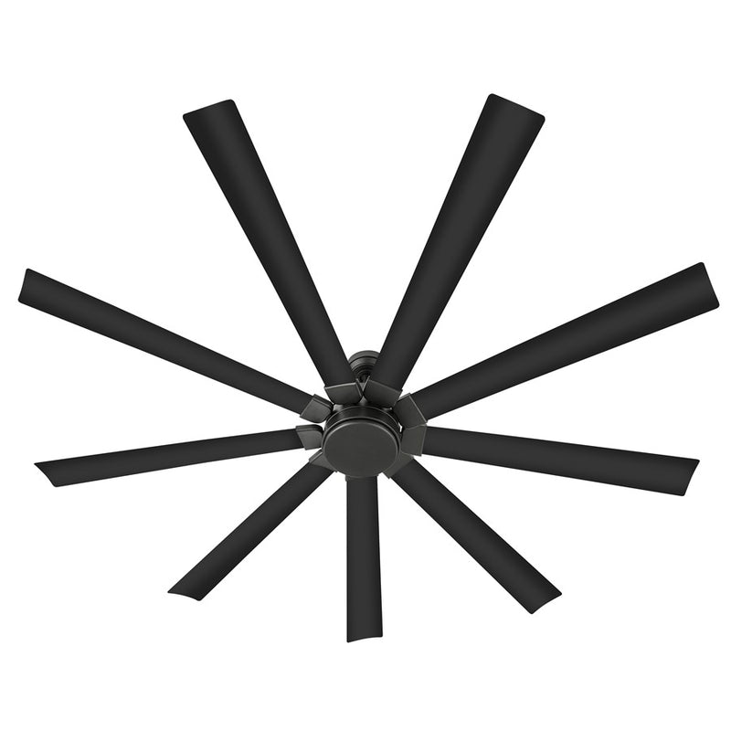 Hinkley Fan Turbine 80" LED Smart Fan, Matte Black/Matte Black
