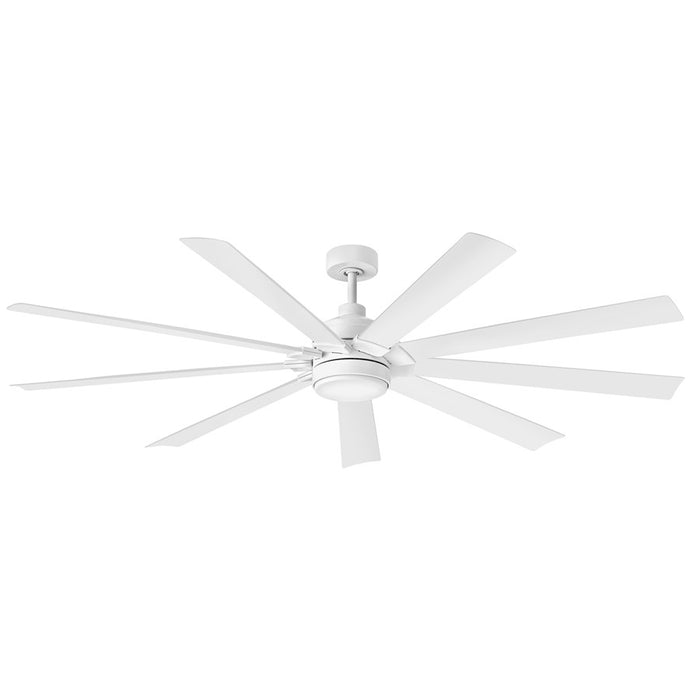 Hinkley Fan Turbine 80" LED Smart Fan, Chalk White/Chalk White - 904280FWW-LWD