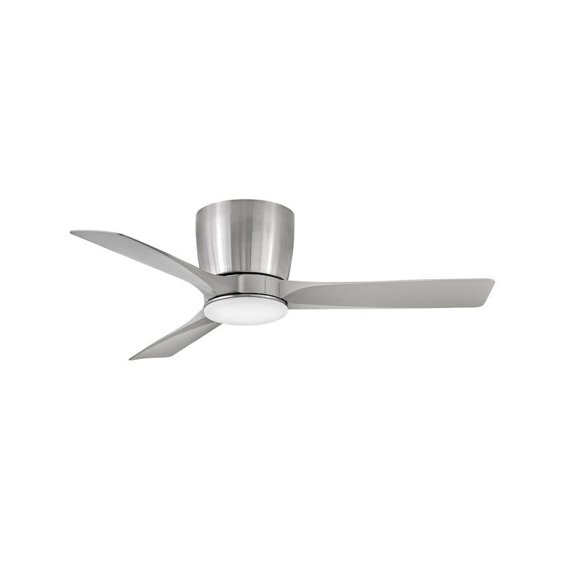 Hinkley Velo 54in LED Ceiling Fan | Transitional Matte Black Steel and Etched Opal Glass | Covered Patio & Living Room | 54 x 54 x | Model 904354FMB-LDA