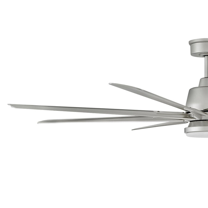 Hinkley Fan Concur 66" LED Smart Fan, Brushed Nickel/Nickel