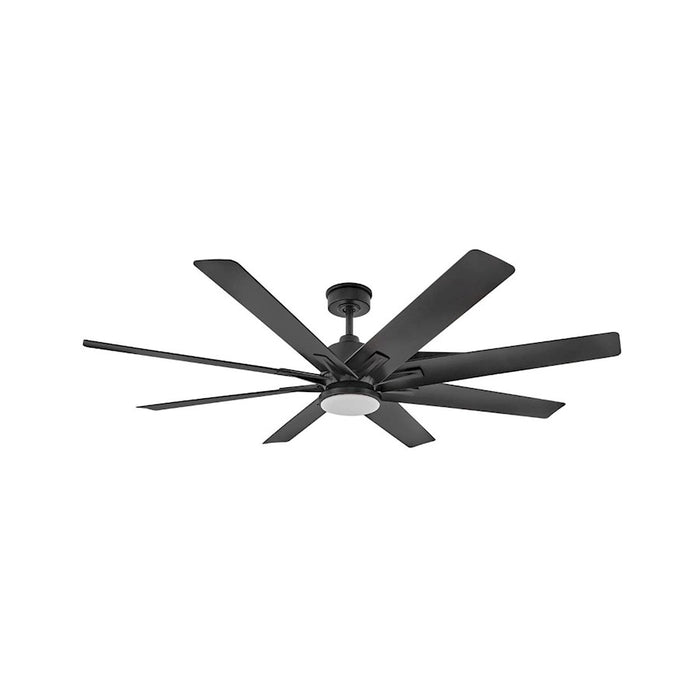 Hinkley Fan Concur 66" LED Smart Fan, Matte Black/Black - 904566FMB-LWD