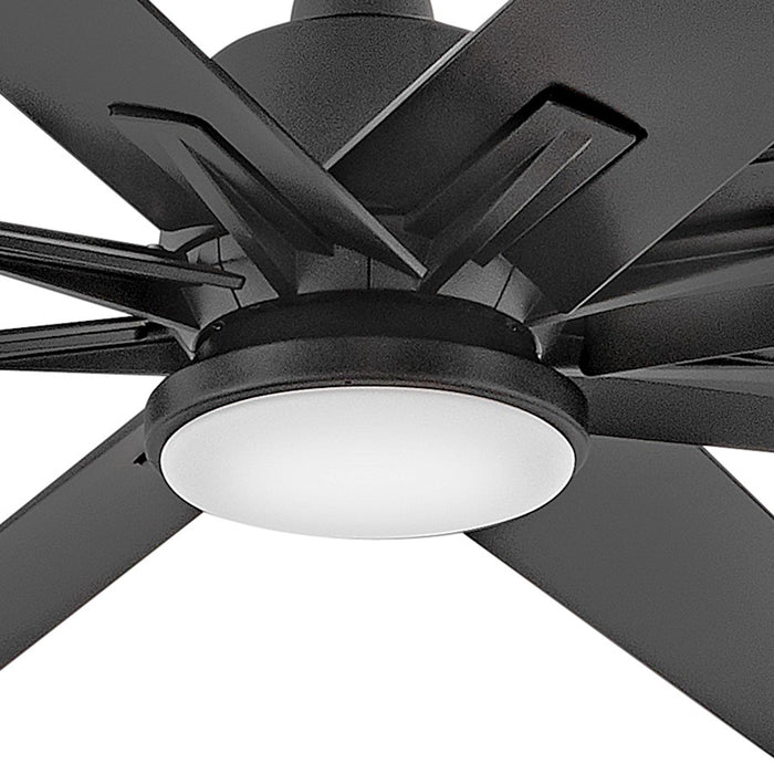 Hinkley Fan Concur 66" LED Smart Fan, Matte Black/Black