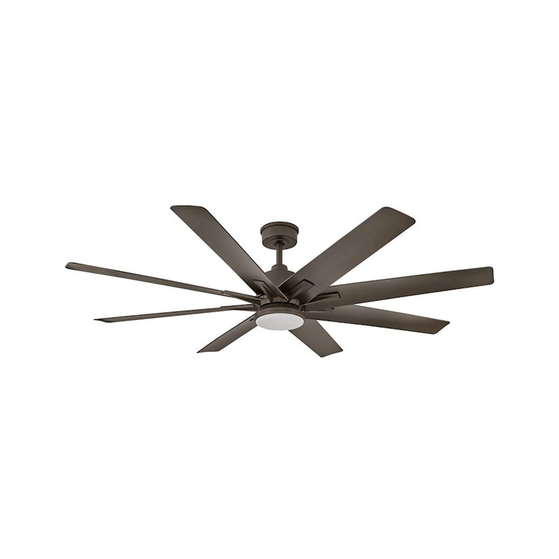 Hinkley Concur 66in 8-Blade LED Smart Ceiling Fan | Transitional Metallic Matte Bronze Steel and Composite | Indoor & Wet-Rated | Model 904566FMM-LWD