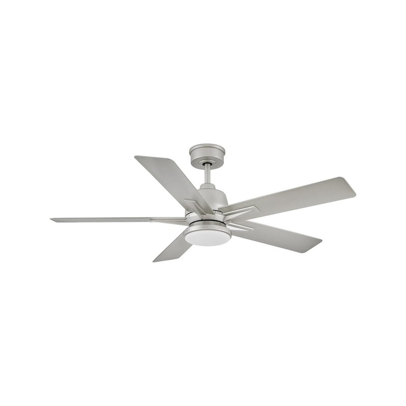 Hinkley Fan Alta 52" LED Smart Fan, Brushed Nickel/Nickel