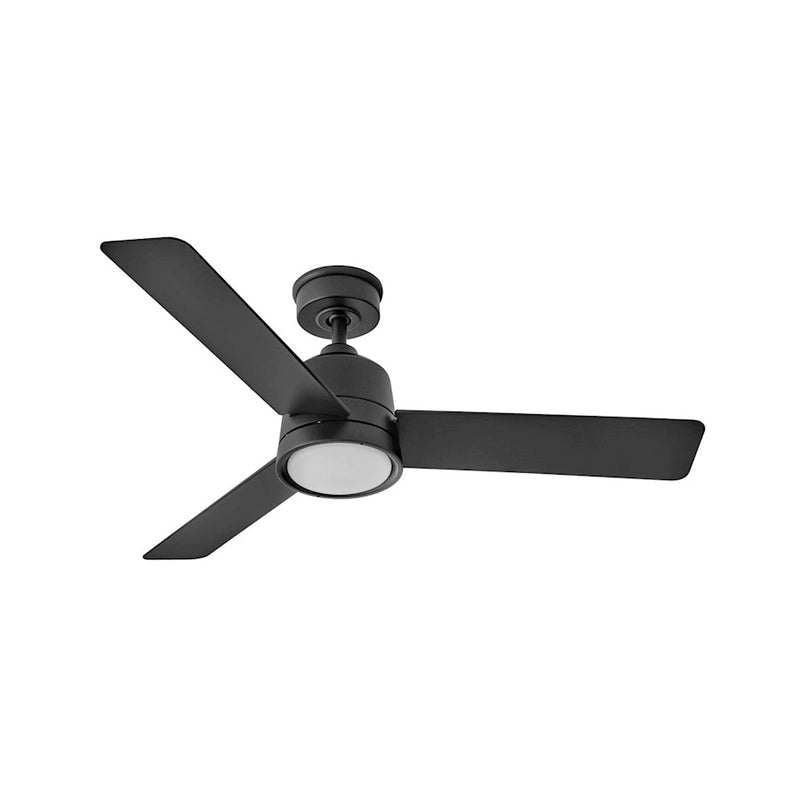 Hinkley Fan Chet 48" LED Fan, Matte Black/Black
