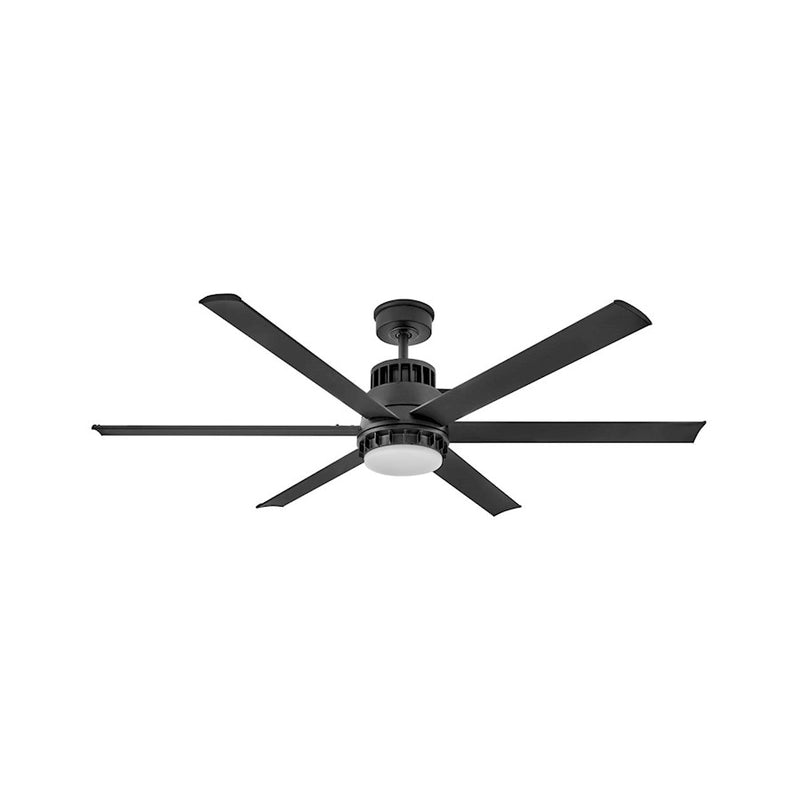 Hinkley Fan Draftsman 60" LED Smart Fan, Matte Black/Black