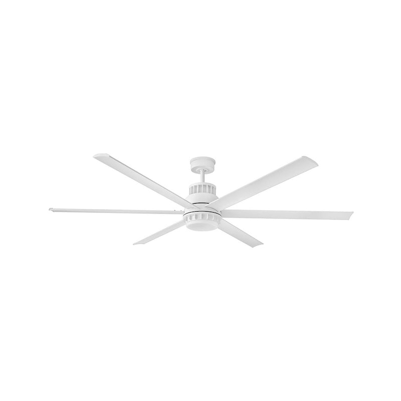 Hinkley Fan Draftsman 72" LED Smart Fan, Matte White/White