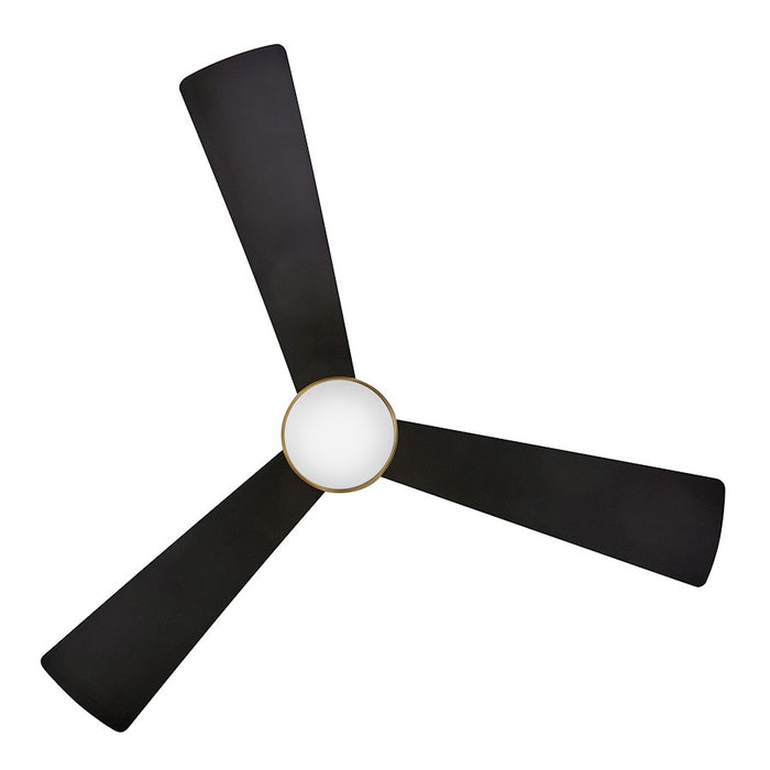 Hinkley Fan Una 44" LED Fan, Heritage Brass/Black