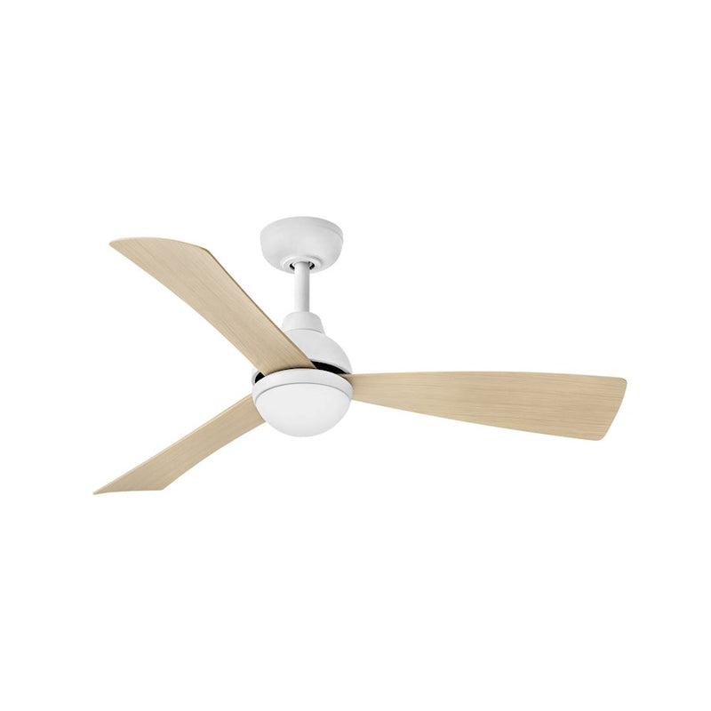 Hinkley Fan Una 44" LED Fan, Matte White/Natural