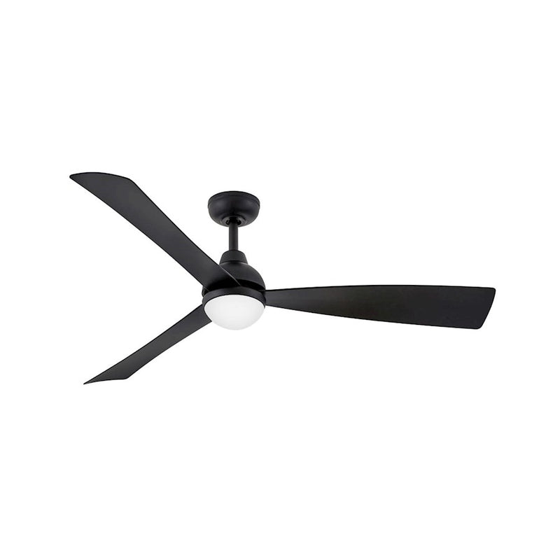 Hinkley Fan Una 56" LED Fan, Matte Black/Black