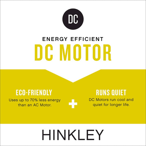 Hinkley Fan Una 56" LED Fan, Matte Black/Black