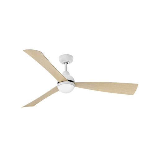 Hinkley Fan Una 56" LED Fan, Matte White/Natural - 905656FMW-LDD