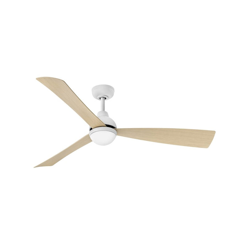 Hinkley Fan Una 56" LED Fan, Matte White/Natural