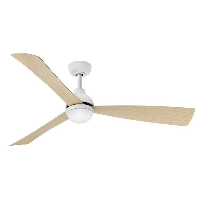 Hinkley Fan Una 56" LED Fan, Matte White/Natural