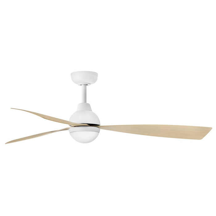 Hinkley Fan Una 56" LED Fan, Matte White/Natural