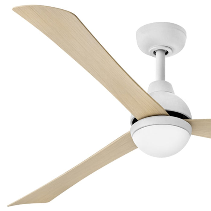 Hinkley Fan Una 56" LED Fan, Matte White/Natural