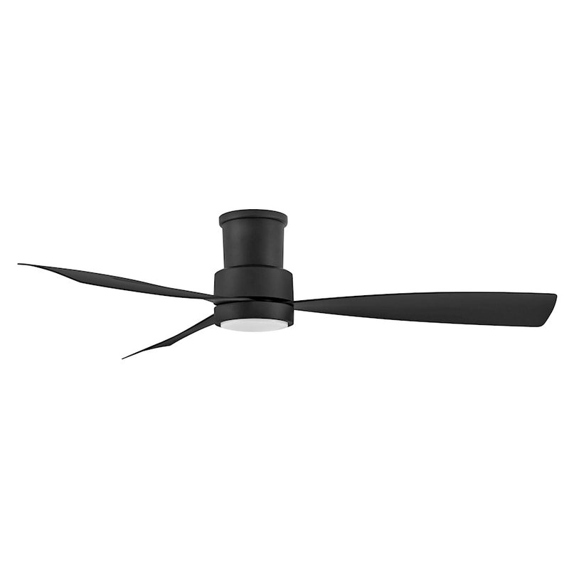 Hinkley Fan Iver 56" LED Dual Mount Smart Fan, Black/Black
