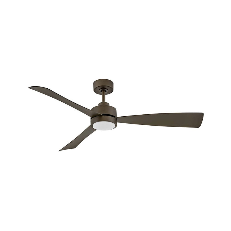 Hinkley Iver 56in LED Smart Ceiling Fan | Modern Scandinavian Metallic Matte Bronze Composite | Covered Patio & Outdoor Living | 56 | Model 905756FMM-LWD