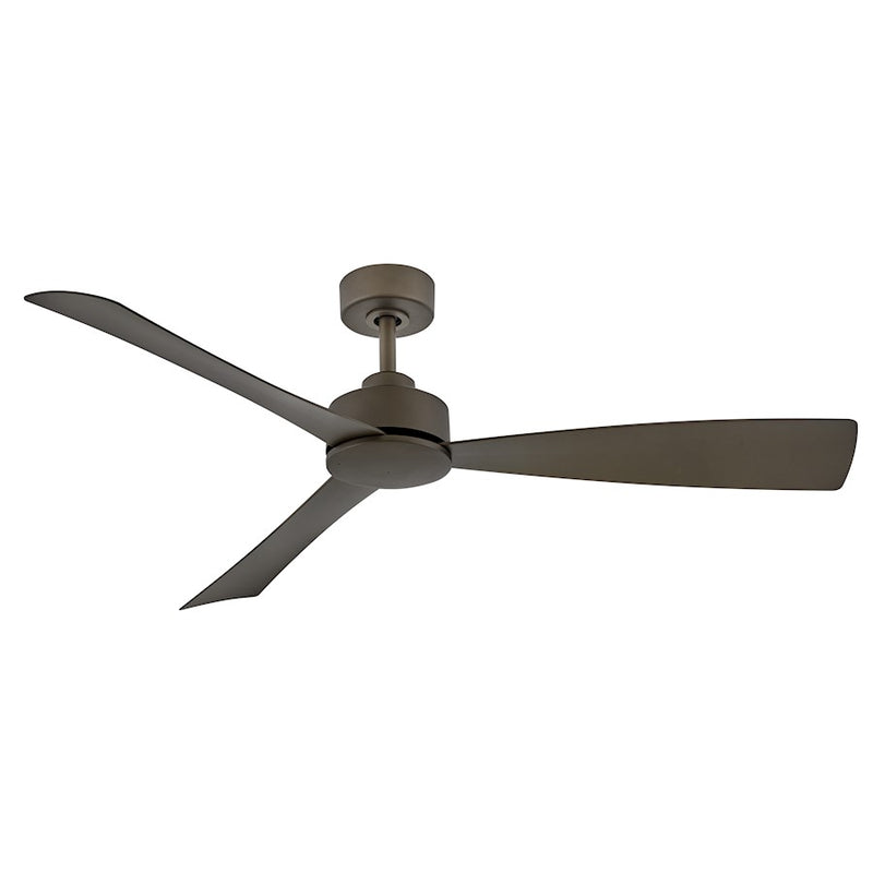 Hinkley Iver 56in LED Smart Ceiling Fan | Modern Scandinavian Metallic Matte Bronze Composite | Covered Patio & Outdoor Living | 56 | Model 905756FMM-LWD