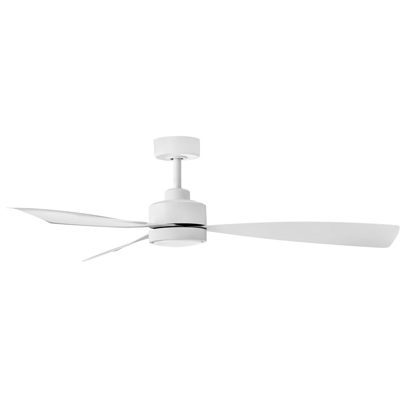 Hinkley Fan Iver 56" LED Smart Fan, Matte White/White