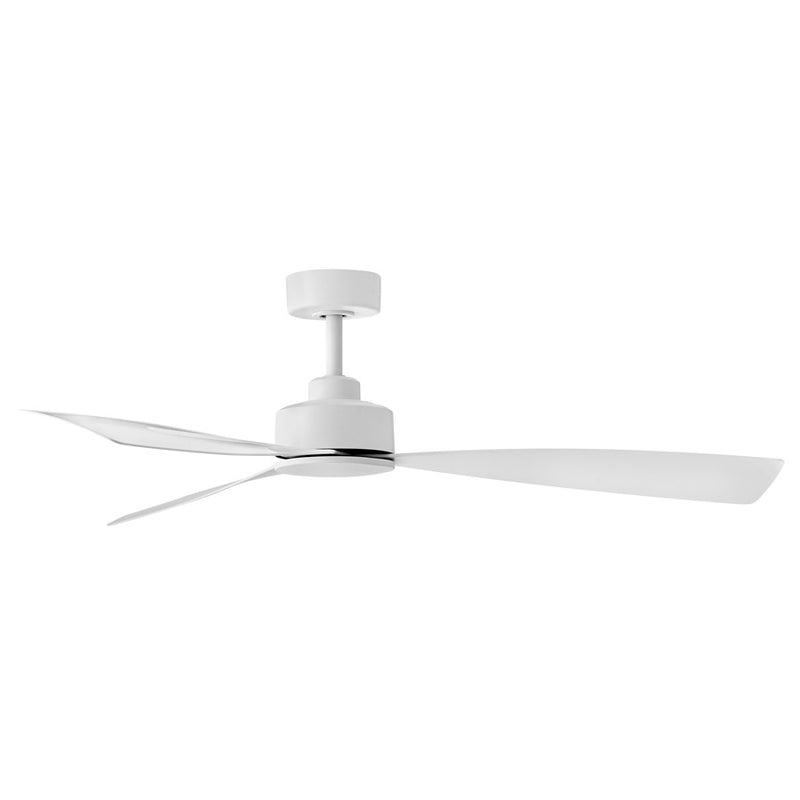 Hinkley Fan Iver 56" LED Smart Fan, Matte White/White