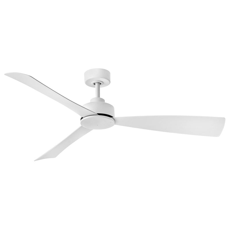 Hinkley Fan Iver 56" LED Smart Fan, Matte White/White